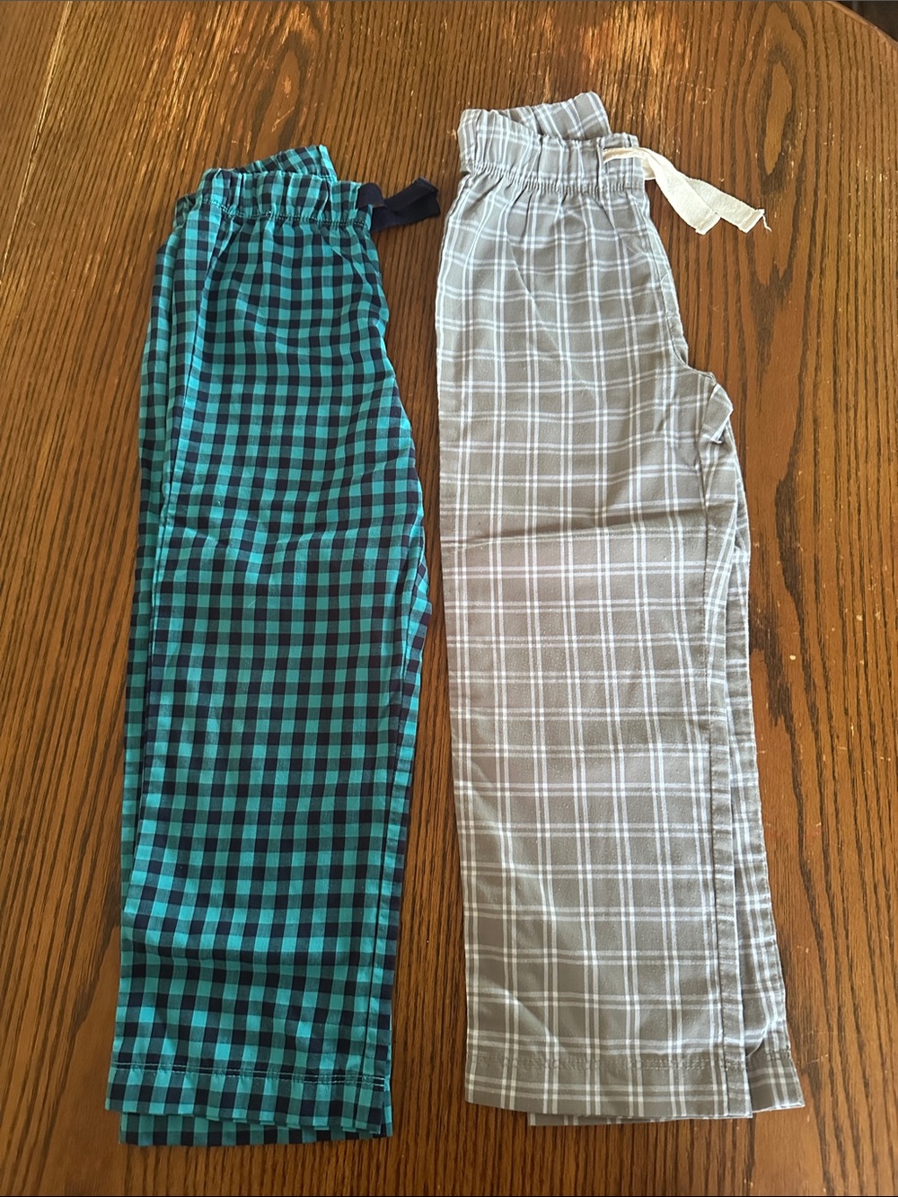 Old Navy Kids Plaid Pajama Pants - Teal & Gray